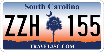 SC license plate ZZH155