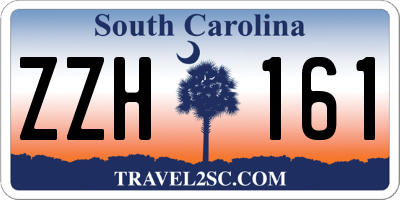 SC license plate ZZH161