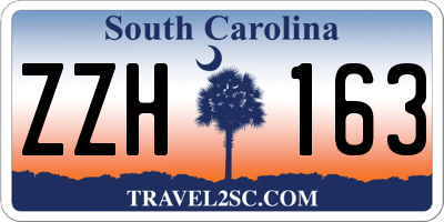 SC license plate ZZH163