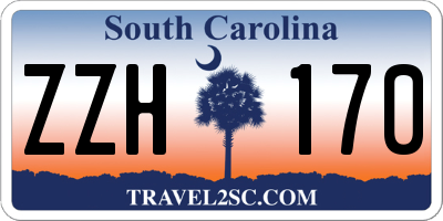 SC license plate ZZH170