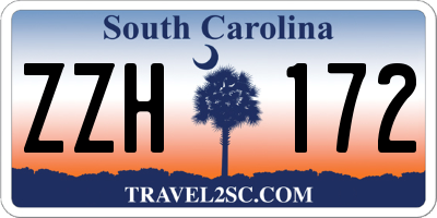 SC license plate ZZH172