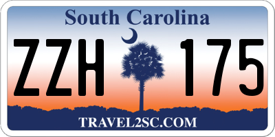 SC license plate ZZH175