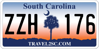 SC license plate ZZH176