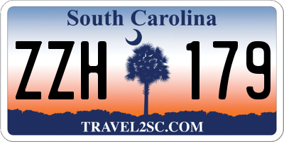 SC license plate ZZH179
