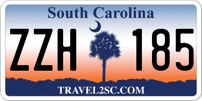 SC license plate ZZH185
