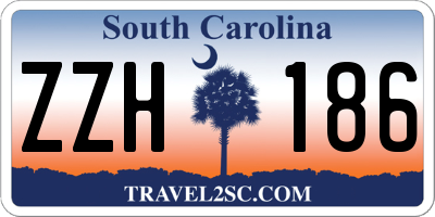 SC license plate ZZH186
