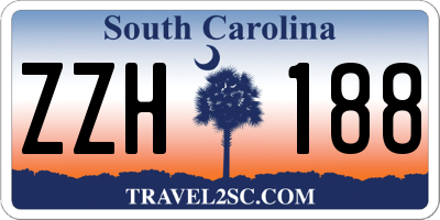 SC license plate ZZH188