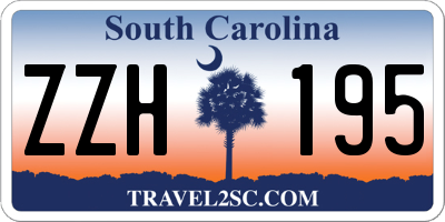 SC license plate ZZH195