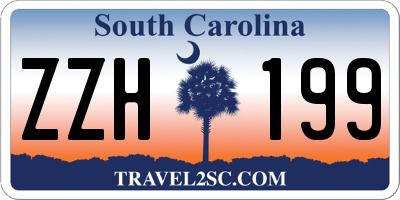 SC license plate ZZH199