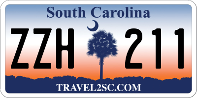 SC license plate ZZH211