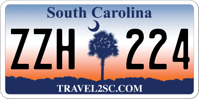 SC license plate ZZH224