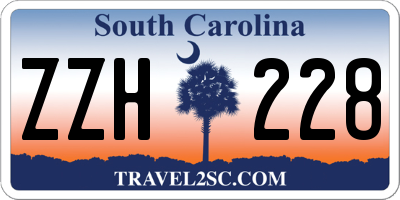 SC license plate ZZH228