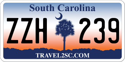 SC license plate ZZH239