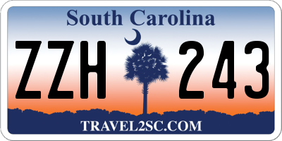 SC license plate ZZH243