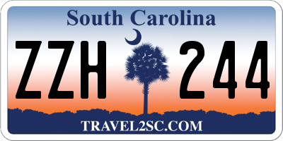 SC license plate ZZH244