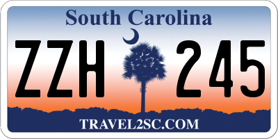 SC license plate ZZH245