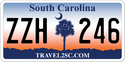 SC license plate ZZH246