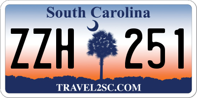SC license plate ZZH251