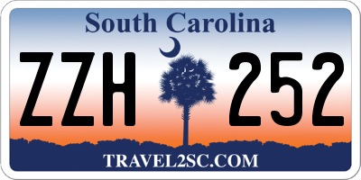 SC license plate ZZH252