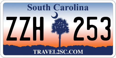 SC license plate ZZH253