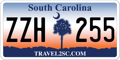 SC license plate ZZH255