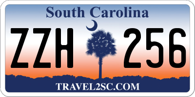 SC license plate ZZH256