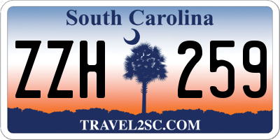 SC license plate ZZH259
