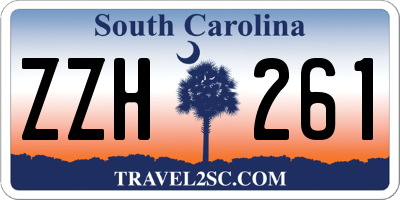 SC license plate ZZH261