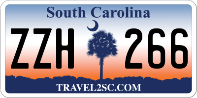 SC license plate ZZH266