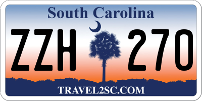 SC license plate ZZH270