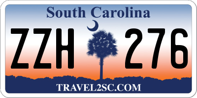 SC license plate ZZH276