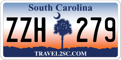 SC license plate ZZH279