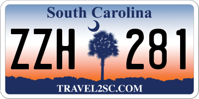 SC license plate ZZH281