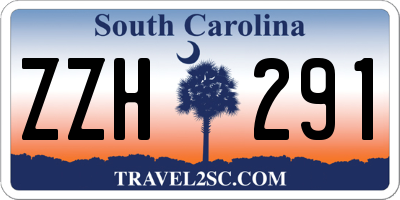 SC license plate ZZH291