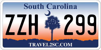SC license plate ZZH299