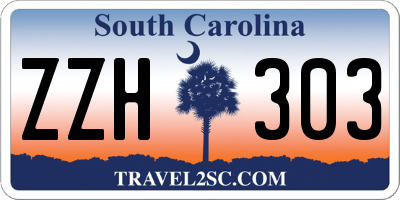 SC license plate ZZH303