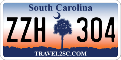 SC license plate ZZH304