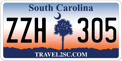 SC license plate ZZH305