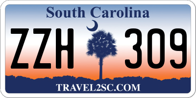 SC license plate ZZH309