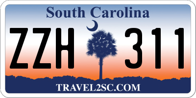 SC license plate ZZH311