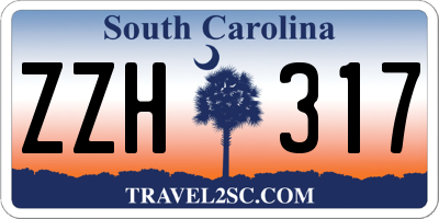 SC license plate ZZH317