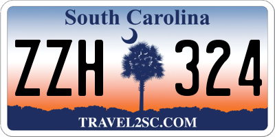 SC license plate ZZH324