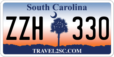 SC license plate ZZH330