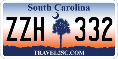 SC license plate ZZH332