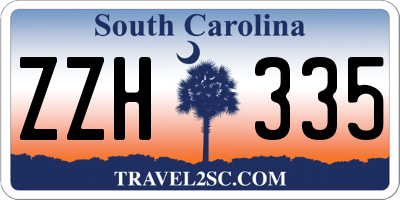 SC license plate ZZH335