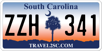 SC license plate ZZH341