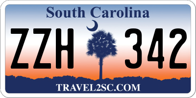 SC license plate ZZH342
