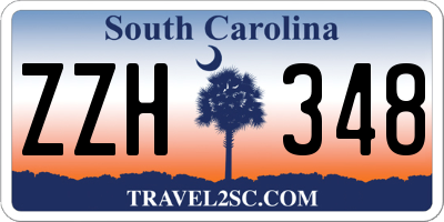 SC license plate ZZH348