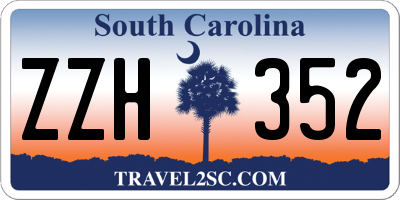SC license plate ZZH352