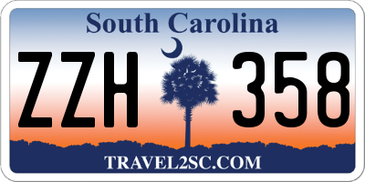 SC license plate ZZH358